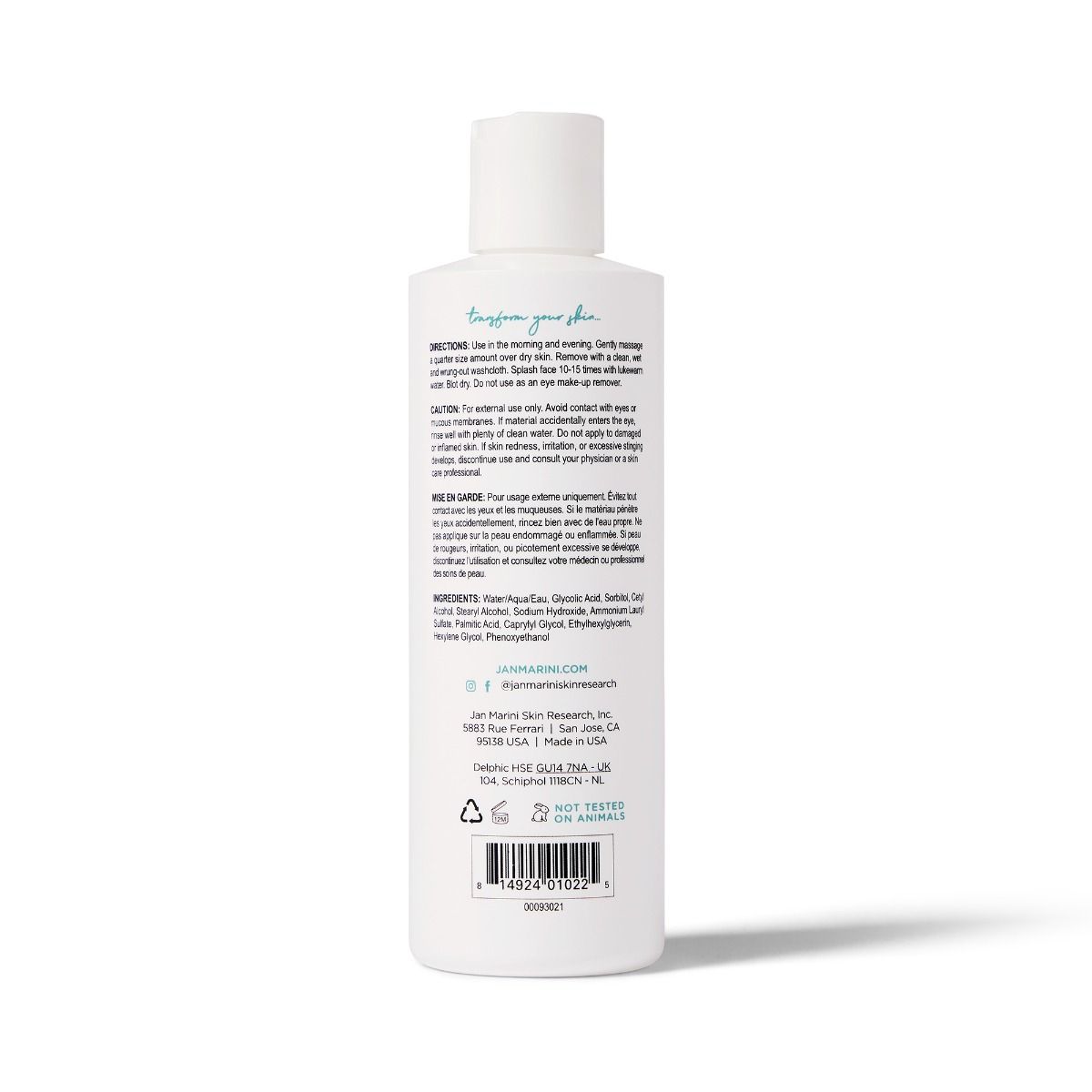 Marini Skinsolutions Bioglycolic Face Cleanser